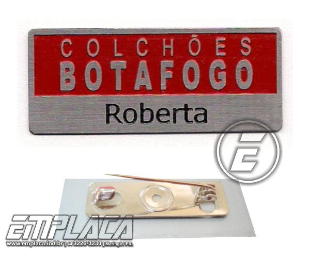 Cracha Com Alfinete Botons Pins Broches Ao Inox Metal Emplaca 02