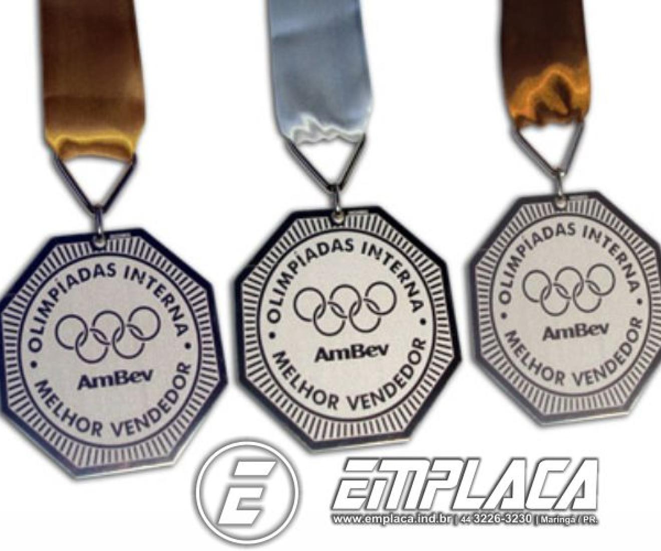 Medalhas Metal Gravado Ao Inox Emplaca 02